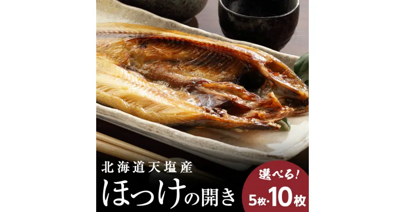 【ふるさと納税】北海道産 ほっけ ホッケの開き 脂乗り抜群 天塩 ホッケ 選べる5枚～10枚セット ふるさと納税 北海道