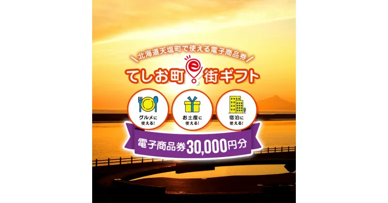 【ふるさと納税】天塩町e街ギフト　30,000円分