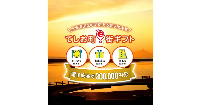 【ふるさと納税】天塩町e街ギフト　300,000円分