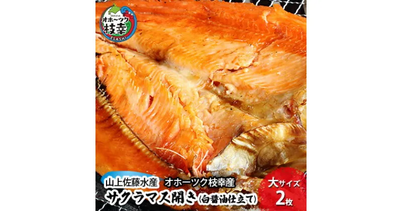 【ふるさと納税】サクラマス開き（白醤油仕立て）大サイズ2枚［オホーツク枝幸産］山上佐藤水産 鮭 鱒 干物 北海道 海鮮　魚貝類・サーモン・鮭