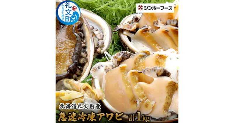 【ふるさと納税】北海道礼文島産　急速冷凍アワビ500g×2　魚介類 アワビ 鮑