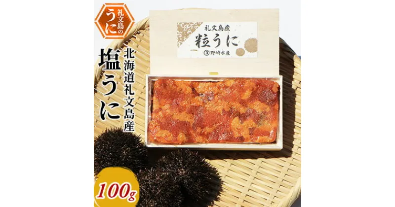 【ふるさと納税】北海道礼文島産　塩うに100g　魚貝類 ウニ 雲丹 加工食品 塩うに