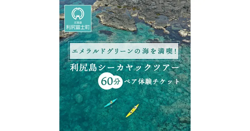 【ふるさと納税】【エメラルドグリーンの海を満喫！】利尻島シーカヤックツアー（60分）☆ペア体験チケット北海道ふるさと納税 利尻富士町 ふるさと納税 北海道 利尻島 シーカヤック カヤックツアー ペア 体験 レクチャー 講習