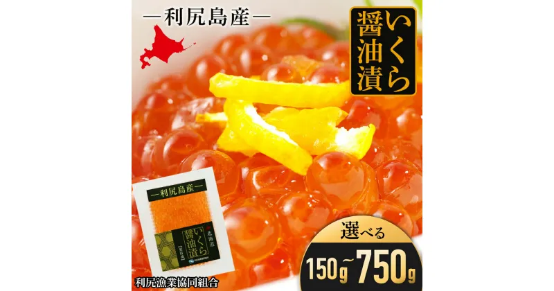 【ふるさと納税】イクラ醤油漬 選べる150g～750g 1パック150g 1パック～5パック ＜利尻漁業協同組合＞いくら イクラ いくら醤油漬け 醤油漬 北海道ふるさと納税 利尻富士町 ふるさと納税 北海道 夏ギフト おせち