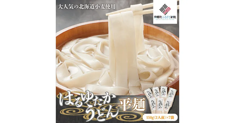 【ふるさと納税】大人気の北海道小麦使用「はるゆたかうどん 平麺」 うどん 麺 めん 北海道 美幌町 送料無料 BHRH013