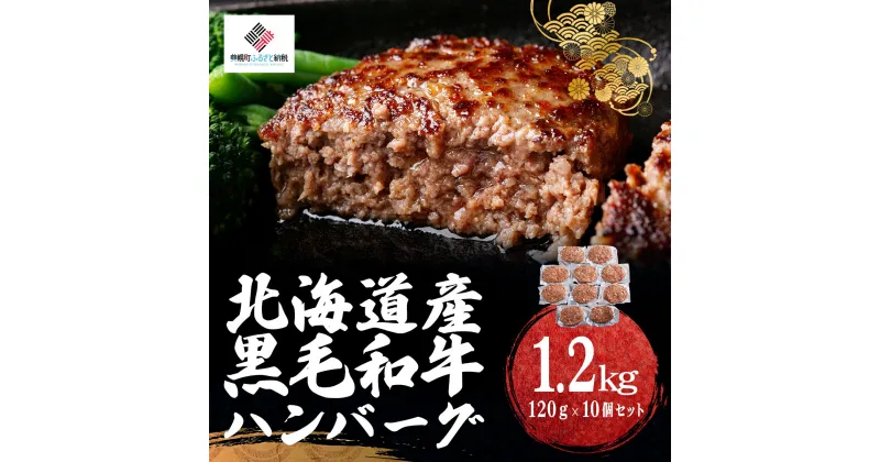 【ふるさと納税】北海道産黒毛和牛ハンバーグ120g×10個 【 ふるさと納税 人気 おすすめ ランキング ハンバーグ 和牛 黒毛和牛 牛肉 肉 にく ニク 黒毛和牛ハンバーグ 小分け 冷凍 簡単 調理 家庭用 ギフト 贈答 北海道 美幌町 送料無料 】 BHRJ022