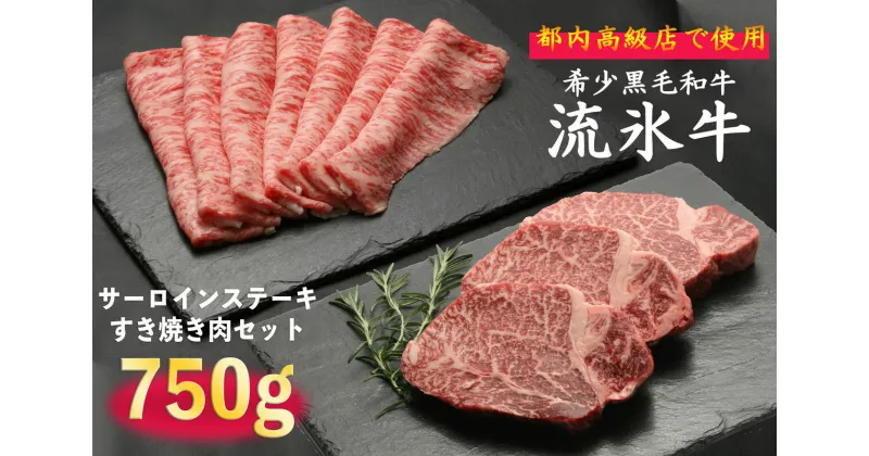 【ふるさと納税】流氷牛ステーキ肉＆すき焼き肉セット（S） 750g 【 ふるさと納税 人気 おすすめ ランキング 肉 にく 牛 和牛 黒毛和牛 希少 流氷牛 ステーキ すき焼き 今半 霜降り やわらかい 旨味 おいしい セット 詰合せ 詰め合わせ 北海道 津別町 送料無料 】 TBTR005