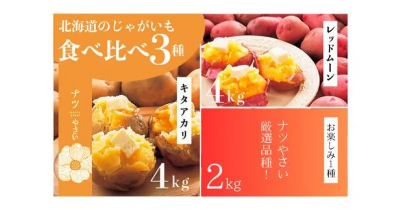 【ふるさと納税】【R6年収穫分】 ナツやさい 秋の旬 じゃがいも3種食べ比べ 10kg 【 ふるさと納税 人気 おすすめ ランキング 野菜 やさい じゃがいも ジャガイモ じゃが芋 秋 旬 食べ比べ 詰合せ 詰め合わせ セット 北海道 津別町 送料無料 】 TBTH001