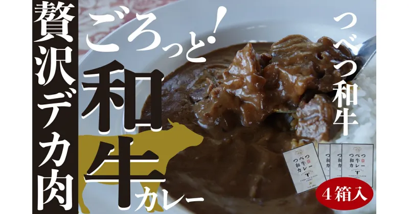 【ふるさと納税】つべつ和牛 ビーフカレー 4食セット 【 ふるさと納税 人気 おすすめ ランキング カレー カレーライス ビーフ 牛 和牛 セット 詰合せ 詰め合わせ レトルト レトルトカレー 北海道 津別町 送料無料 】 TBTC001