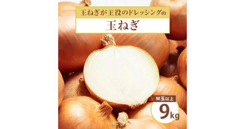 【ふるさと納税】「玉ねぎが主役のドレッシング」の玉ねぎ 9kg M玉以上 混玉【配送不可地域：離島・沖縄県】【1534094】