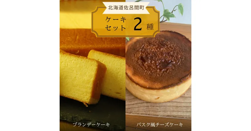 【ふるさと納税】 2種のケーキセット（ブランデーケーキ・バスク風チーズケーキ） 【 ふるさと納税 人気 おすすめ ランキング 菓子 ケーキ ブランデーケーキ バスク風 チーズケーキ 甘い 美味しい 北海道 佐呂間町 送料無料 】 SRMJ049