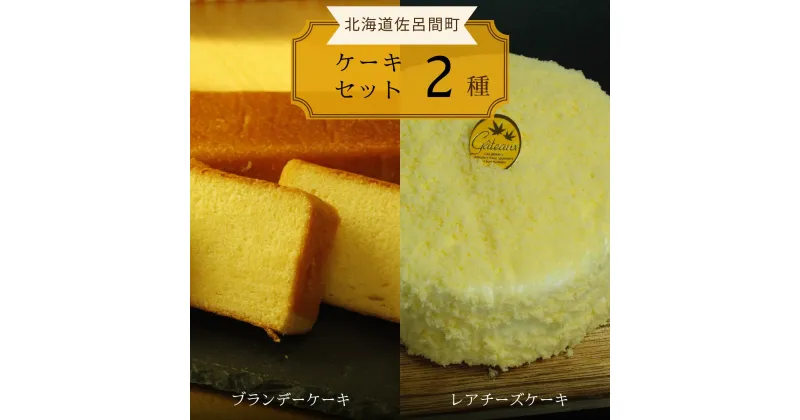 【ふるさと納税】 2種のケーキセット（ブランデーケーキ・レアチーズケーキ） 【 ふるさと納税 人気 おすすめ ランキング 菓子 ケーキ ブランデーケーキ レアチーズケーキ 甘い 美味しい 北海道 佐呂間町 送料無料 】 SRMJ054