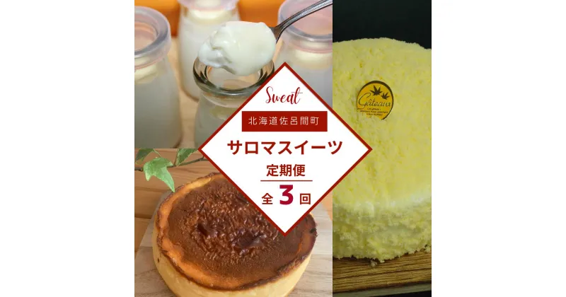 【ふるさと納税】 3種のスイーツ定期便（レアチーズケーキ・白いプリン・バスク風チーズケーキ） 【 ふるさと納税 人気 おすすめ ランキング 菓子 ケーキ バスク風 チーズケーキ レアチーズケーキ プリン 甘い 美味しい 定期便 北海道 佐呂間町 送料無料 】 SRMJ056