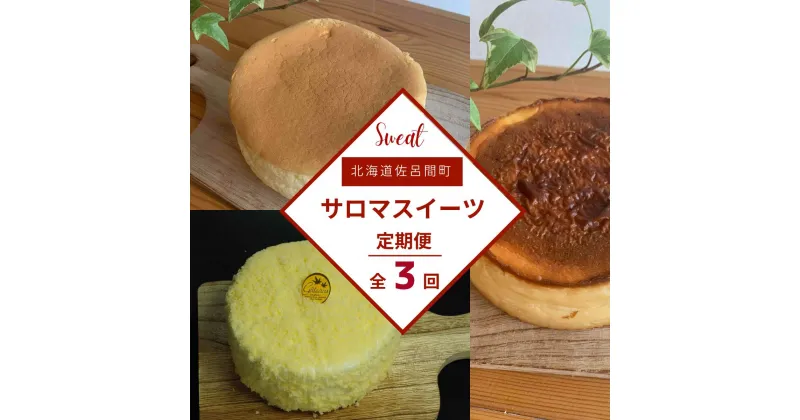 【ふるさと納税】 3種のスイーツ定期便（チーズスフレ・レアチーズケーキ・バスク風チーズケーキ） 【 ふるさと納税 人気 おすすめ ランキング 菓子 洋菓子チーズスフレ バスク風 チーズケーキ レアチーズケーキ 定期便 北海道 佐呂間町 送料無料 】 SRMJ069