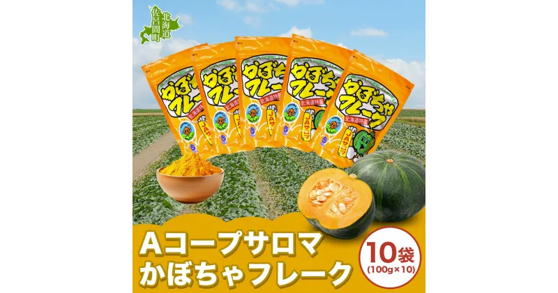 【ふるさと納税】サロマかぼちゃフレーク 10袋(100g×10） 【 ふるさと納税 人気 おすすめ ランキング 加工食品 パウダー かぼちゃパウダー 便利 気軽 菓子作り 料理 北海道 佐呂間町 送料無料 】 SRMM004