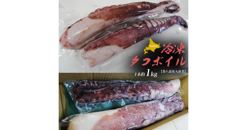 【ふるさと納税】北海道産 冷凍 タコボイル 1本 約1kg 【 ふるさと納税 人気 おすすめ ランキング 魚介類 北海道 オホーツク たこ タコ 蛸 茹でだこ 茹でダコ ボイル タコボイル 北海道 佐呂間町 送料無料 】 SRMN025