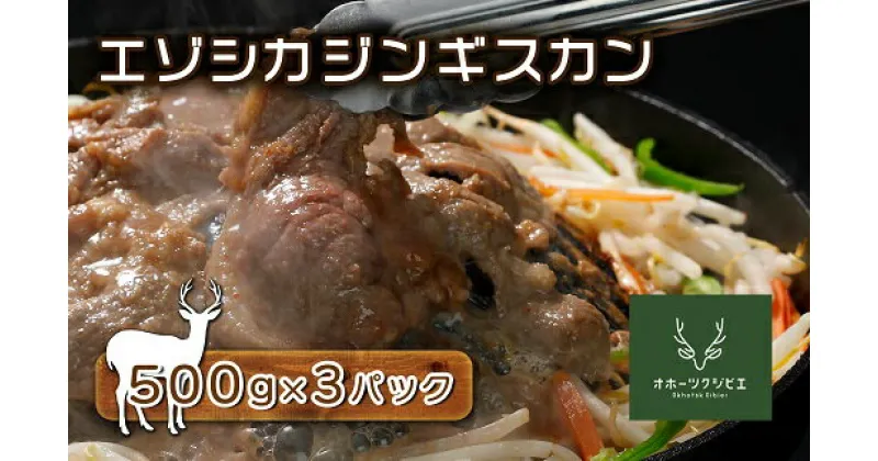 【ふるさと納税】エゾシカジンギスカン（500g×3パック）