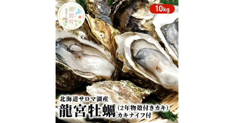 【ふるさと納税】【国内消費拡大求む】 先行予約 北海道 サロマ湖産 龍宮牡蠣 10kg（ 2年物 殻付き カキ ）カキナイフ付 牡蠣 かき 海鮮 魚介 国産 貝付き 生牡蠣 生食 焼き牡蠣 蒸し牡蠣 冷蔵 産地直送 オホーツク　 魚貝類 生牡蠣 かき 　お届け：2024年11月～12月10日