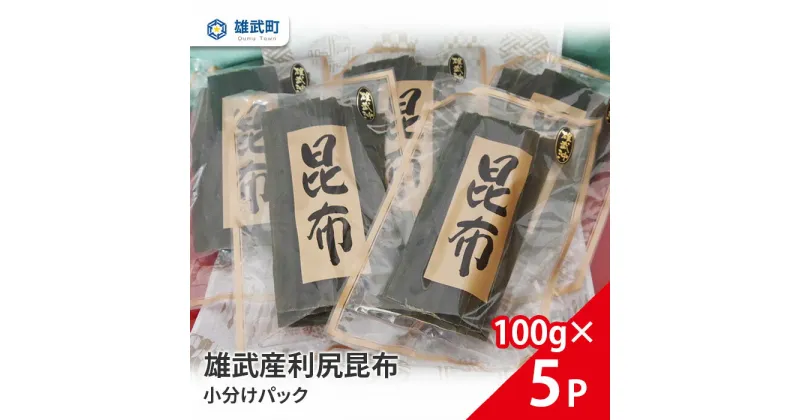 【ふるさと納税】オホーツク産 昆布 天然 利尻昆布 小分け 100g × 5 出汁 味噌汁 ギフト お中元 お歳暮 ふるさと納税 北海道 雄武 雄武町 【01111】