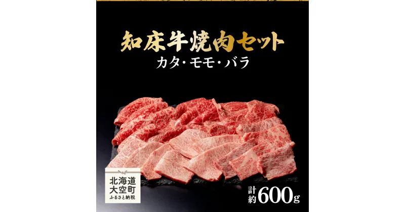 【ふるさと納税】 知床牛焼肉セット計約600g（カタ・モモ・バラ） ふるさと納税 牛肉 牛 肉 焼肉 国産 北海道 大空町 送料無料 OSG005