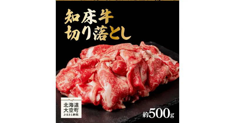 【ふるさと納税】 知床牛切り落とし約500g ふるさと納税 牛肉 牛 肉 ステーキ すき焼き 国産 北海道 大空町 送料無料 OSG001