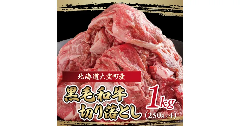 【ふるさと納税】黒毛和牛(芝桜和牛)切り落とし 1kg（250g×4） 【 ふるさと納税 人気 おすすめ ランキング 肉 牛肉 牛 和牛 黒毛和牛 国産 切り落とし 1kg 小分け しゃぶしゃぶ 肉炒め 肉じゃが ギフト 贈答 プレゼント 贈り物 北海道 大空町 送料無料 】 OSG011