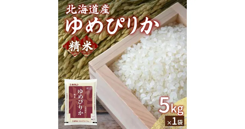 【ふるさと納税】【令和6年産新米】ホクレン ゆめぴりか 精米5kg（5kg×1）【 ふるさと納税 人気 おすすめ ランキング 穀物 米 ゆめぴりか 精米 おいしい 美味しい 甘い 北海道 豊浦町 送料無料 】 TYUA001