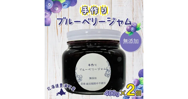 【ふるさと納税】北海道 豊浦町産 無添加手作り ブルーベリージャム400g×2個 【 ふるさと納税 人気 おすすめ ランキング 果物 ブルーベリー 国産 ブルーベリージャム 手作り 無添加 大容量 おいしい 美味しい あまい ジューシー 北海道 豊浦町 送料無料 】 TYUS018