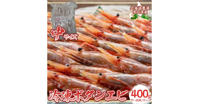 【ふるさと納税】冷凍ボタンエビ 中サイズ 400g（17～20尾）×1パック 北海道 噴火湾産【 ふるさと納税 人気 おすすめ ランキング 魚介類 えび 海老 牡丹海老 ボタンエビ おいしい 美味しい 新鮮 北海道 豊浦町 送料無料 】TYUR044