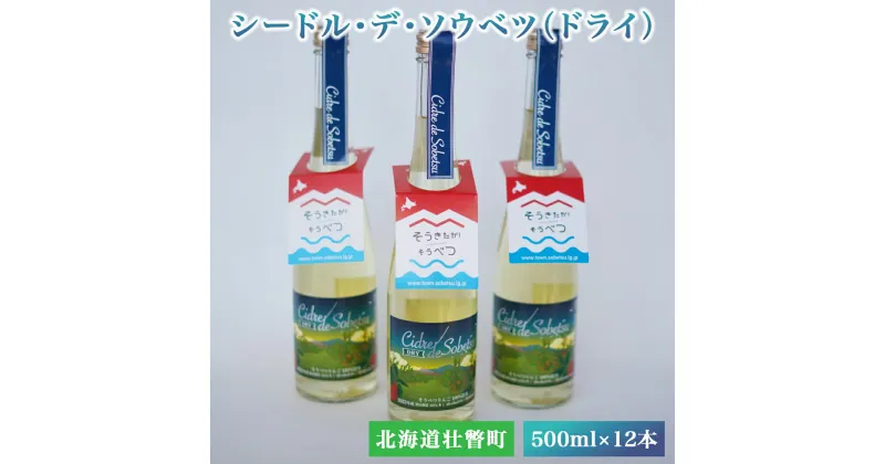 【ふるさと納税】シードル・デ・ソウベツ（ドライ）500ml×12本 【 ふるさと納税 人気 おすすめ ランキング 北海道 壮瞥 りんご 林檎 リンゴ アップル 果汁 100% アルコール 酒 辛口 ドライ 贈り物 贈物 贈答 ギフト 大容量 詰合せ 北海道 壮瞥町 送料無料 】 SBTA023