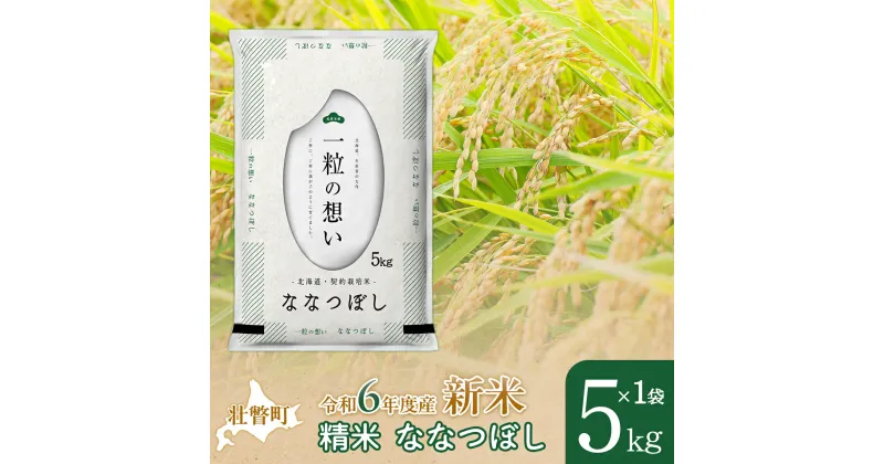 【ふるさと納税】【新米】【令和6年産米】北海道壮瞥産 ななつぼし 5kg 米 北海道米 ななつぼし 【 ふるさと納税 人気 おすすめ ランキング 新米 米 お米 コメ こめ ななつぼし 精米 白米 ごはん ご飯 壮瞥産 北海道 壮瞥町 送料無料 】 SBTE033