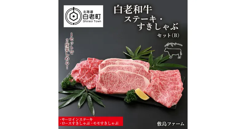 【ふるさと納税】白老和牛ステーキ・すきしゃぶセット（B）《敷島ファーム》牛肉 黒毛和牛 ステーキ すきしゃぶ セット 北海道ふるさと納税 白老 ふるさと納税 北海道