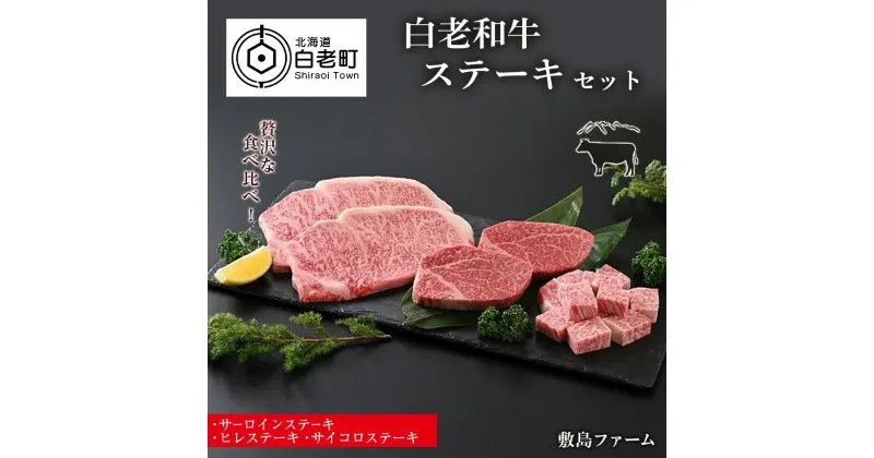 【ふるさと納税】白老和牛ステーキセット《敷島ファーム》牛肉 黒毛和牛 ステーキ セット 北海道ふるさと納税 白老 ふるさと納税 北海道