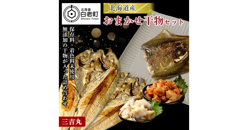 【ふるさと納税】【北海道産】海産物のプロが選ぶ！おまかせ干物セットホッケ カレイ マツブ ホッキ 干物 キムチ 北海道ふるさと納税 白老 ふるさと納税 北海道