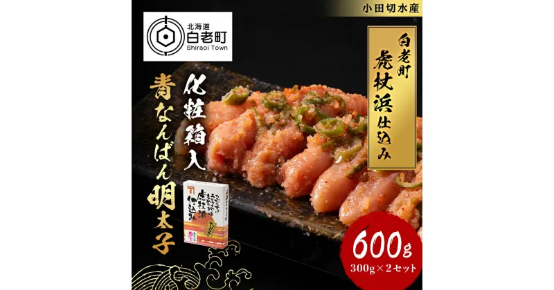 【ふるさと納税】【化粧箱入】青なんばん明太子 300g×2セット明太子 めんたいこ 魚卵 海産物 北海道 北海道ふるさと納税 白老 ふるさと納税 北海道