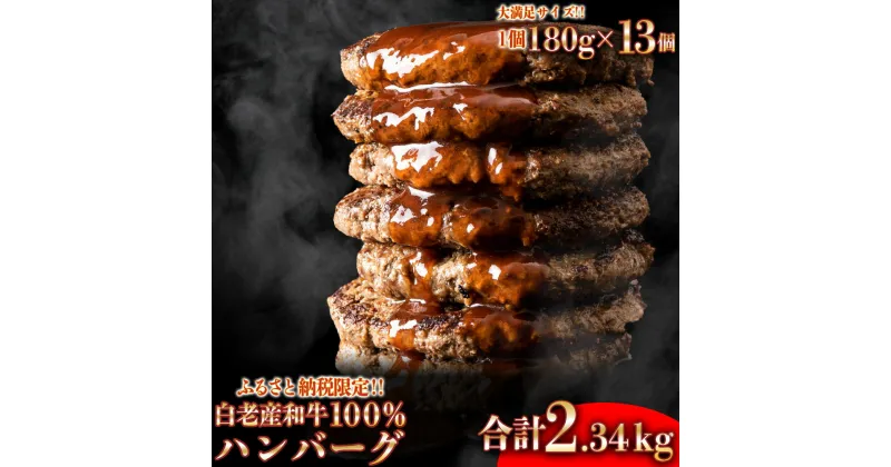 【ふるさと納税】 無添加 白老産和牛100% ハンバーグ 13個セット和牛 牛肉 加工肉 ハンバーグ 肉料理 惣菜 北海道ふるさと納税 白老 ふるさと納税 北海道 クリスマス