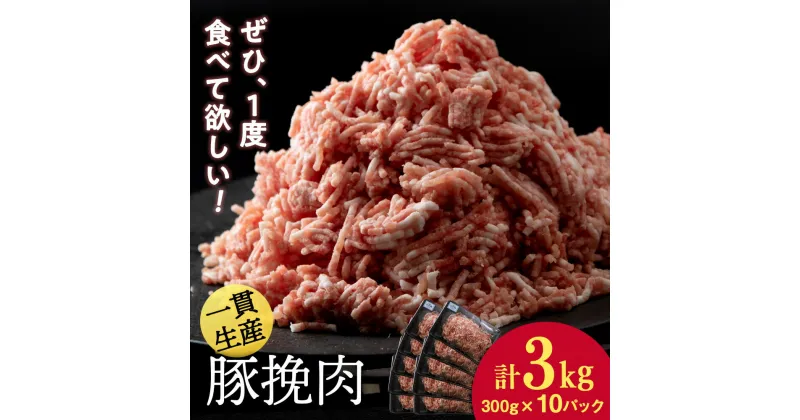 【ふるさと納税】 北海道産 白老豚 挽肉 300g×10パックひき肉 挽肉 豚ミンチ 豚肉 白老豚 白老 北海道 北海道ふるさと納税 白老 ふるさと納税 北海道