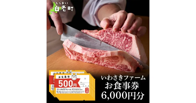 【ふるさと納税】いわさきファーム お食事券 6,000円分 レストラン ギフト 牛肉 白老牛 北海道 白老町 チケット北海道 白老町 レストラン お食事券 ハンバーグ ステーキ 焼肉 すき焼き しゃぶしゃぶ 北海道ふるさと納税 白老 ふるさと納税 北海道 体験 クリスマス