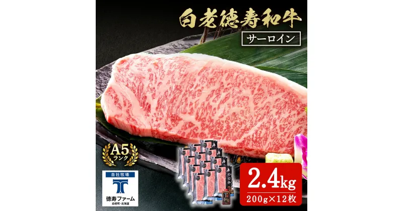 【ふるさと納税】白老牛 サーロイン ステーキ 200g×12枚 （2.4kg） 特製ソース付き 和牛 牛肉 ギフト 北海道＜徳寿＞ BJ063北海道ふるさと納税 白老 ふるさと納税 北海道