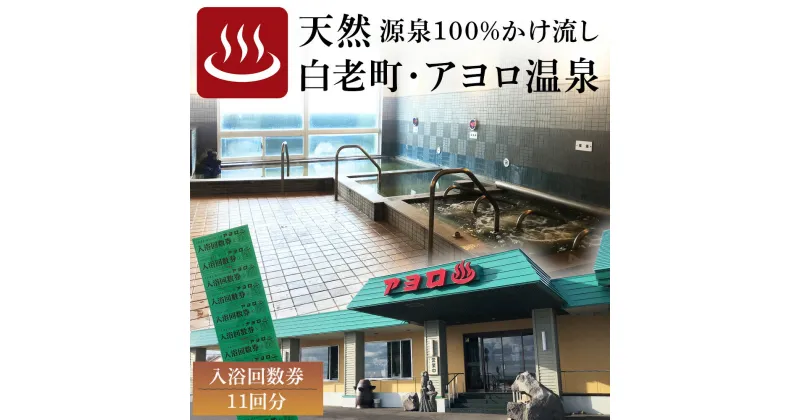 【ふるさと納税】白老町 アヨロ温泉 入浴回数券 11回分 入浴チケット 風呂 リラクゼーション CF001入浴券 温泉チケット 体験 源泉 かけ流し 北海道ふるさと納税 白老 ふるさと納税 北海道