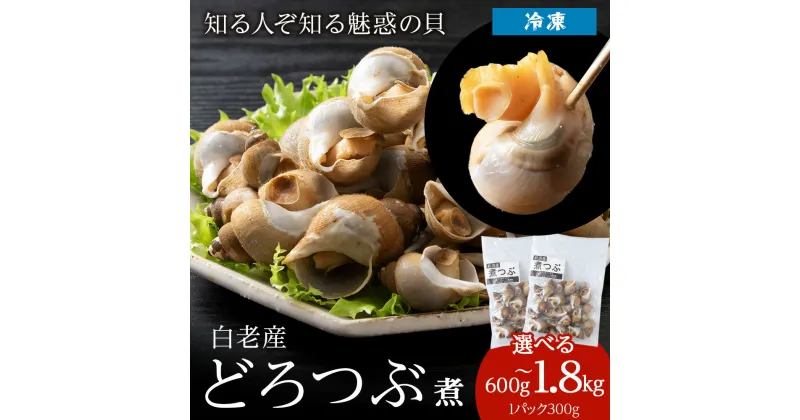 【ふるさと納税】白老産 どろつぶ煮 選べる600g～1.8kg 1パック300g 計2パック～6パック つぶ ツブ つぶ貝 ツブ貝 AQ087北海道ふるさと納税 白老 ふるさと納税 北海道