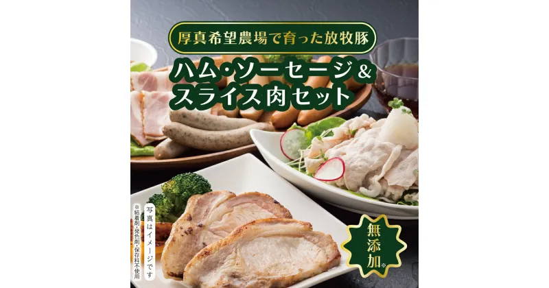 【ふるさと納税】ハム・ソーセージ＆スライス肉 13種セット 結着剤、発色剤、保存料不使用！ 放牧豚 厚真希望農場 絶品 食べ応え お取り寄せ グルメ 北海道 厚真町 国産 【送料無料】