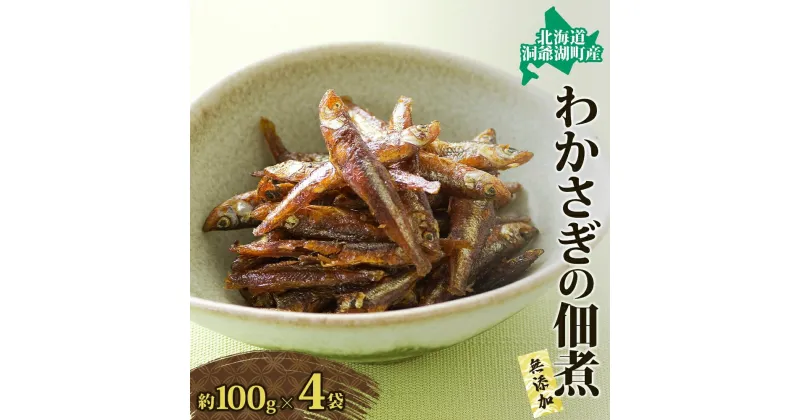 【ふるさと納税】洞爺湖・わかさぎの佃煮400g(100g×4袋)　魚貝類・ワカサギ・加工食品・わかさぎ・佃煮・400g