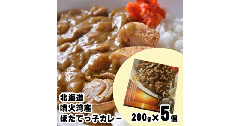 【ふるさと納税】北海道 噴火湾産 ほたてっ子カレー200g×5個 レトルト 中辛　 加工食品 惣菜 有名 プランクトン 栄養 美味しさ 濃厚 貝 スパイス 香る やさしい 人気メニュー 電子レンジ 簡単 食べ応え 特製