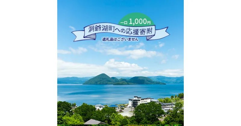 【ふるさと納税】洞爺湖町 寄附のみの応援受付 1,000円コース（返礼品なし 寄附のみ 1000円）　 支援 応援 自治体支援 お礼の品なし 北海道 洞爺湖町の発展 ふるさと応援 ふるさと支援