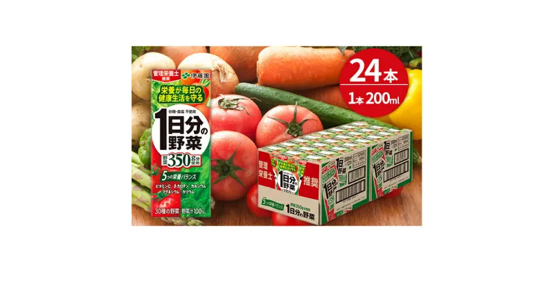 【ふるさと納税】1日分の野菜 200ml × 24本 セット 飲料 野菜 ジュース 小分け パック ジュース ミックスジュース 栄養 健康　飲料類・野菜飲料・野菜ジュース