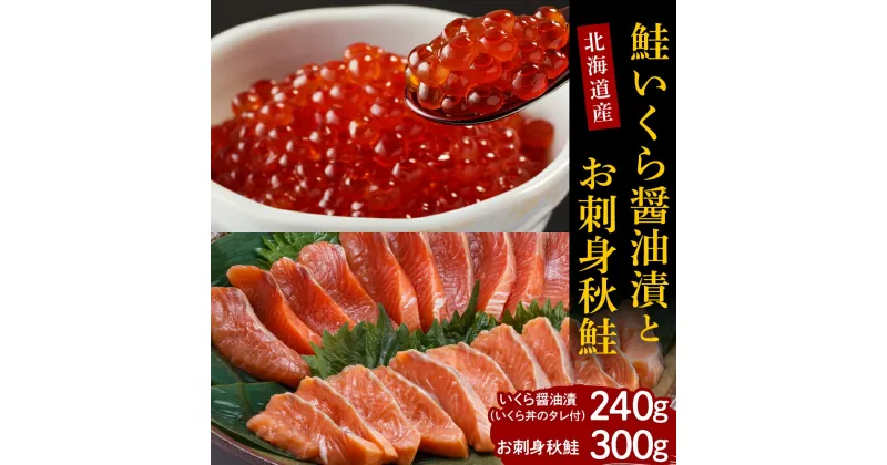 【ふるさと納税】鮭 いくら 醤油漬 240g 秋鮭 刺身 300g セット 海鮮丼 親子丼 国産 北海道産 魚介 海鮮 海産物 人気 送料無料