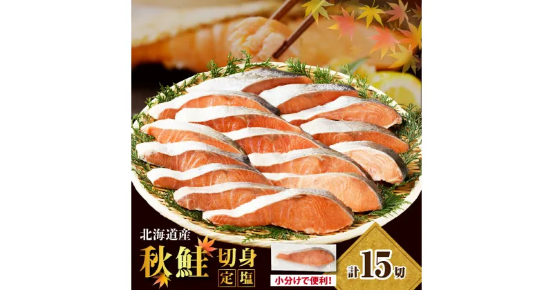 【ふるさと納税】鮭 定塩鮭 秋鮭 切身 80g × 15切 計1.2kg / サケ さけ しゃけ シャケ ブランド鮭 塩鮭 塩漬 塩漬け 白鮭 魚 魚介 焼き魚 焼魚 ムニエル 切り身 大容量 個包装 真空パック 海鮮 海の幸 海産物 北海道産 秋 旬 えりも町