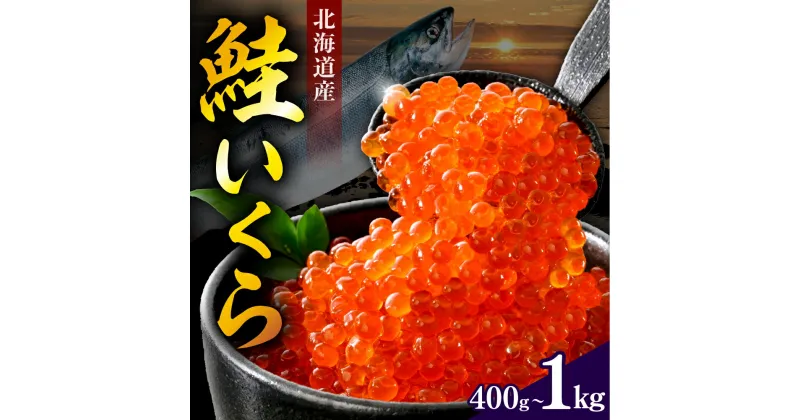 【ふるさと納税】 いくら 醤油漬け 鮭 ( 選べる 400g / 800g / 1kg )/ イクラ 鮭いくら さけいくら さけ サケ 醤油漬 いくら丼 イクラ丼 ふるさと納税 鮭 小分け 鮭卵 魚卵 魚介類 海鮮 海の幸 海産物 冷凍 国産 北海道産 秋 旬 えりも町