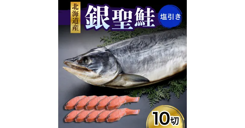 【ふるさと納税】北海道産 銀聖鮭 塩引き 10切 セット / 鮭 さけ サケ シャケ しゃけ 切身 切り身 銀鮭 銀聖 銀毛 銀毛鮭 塩鮭 塩漬 塩漬 辛口 焼き魚 焼魚 ムニエル 冷凍 冷凍便 魚介類 魚介 水産加工品 加工品 加工食品 大容量 海鮮 海の幸 海産物 北海道産 国産